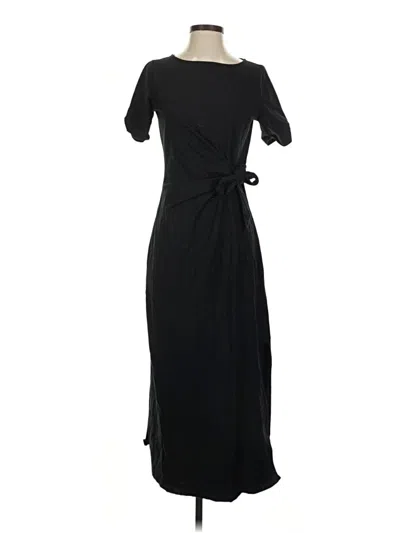 Pre-owned Quince Casual Dress In Black