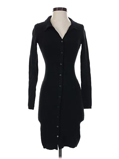 Pre-owned Quince Casual Dress In Black
