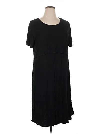 Pre-owned Quince Casual Dress In Black