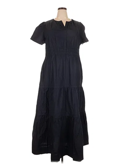 Pre-owned Quince Casual Dress In Black