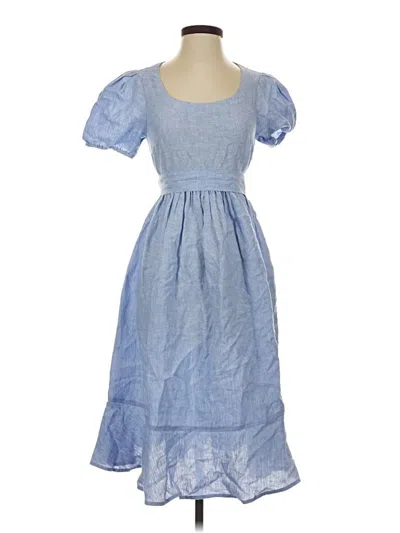 Pre-owned Quince Casual Dress In Blue