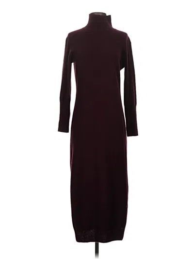 Pre-owned Quince Casual Dress In Burgundy