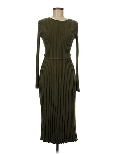 Pre-owned Quince Casual Dress In Green