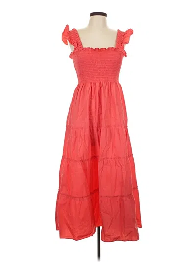 Pre-owned Quince Casual Dress In Red