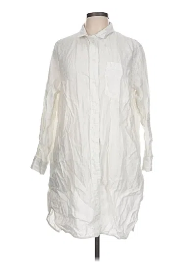 Pre-owned Quince Casual Dress In White