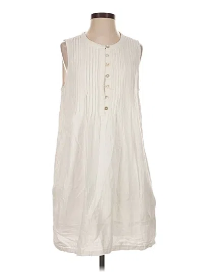 Pre-owned Quince Casual Dress In White