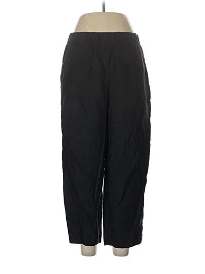 Pre-owned Quince Casual Pants In Black