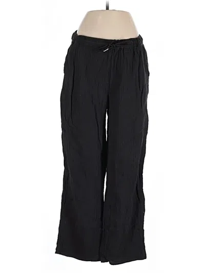 Pre-owned Quince Casual Pants In Black
