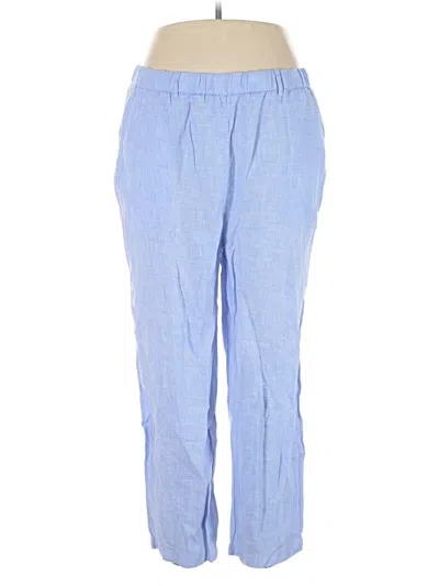 Pre-owned Quince Casual Pants In Blue