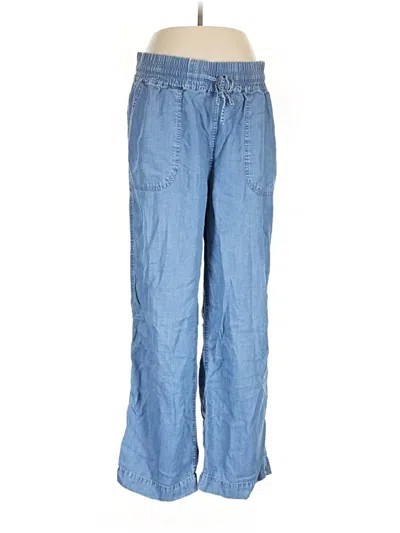 Pre-owned Quince Casual Pants In Blue