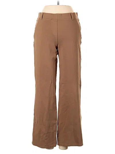 Pre-owned Quince Casual Pants In Brown
