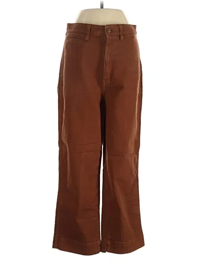 Pre-owned Quince Casual Pants In Brown