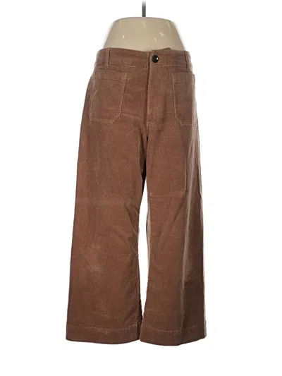 Pre-owned Quince Casual Pants In Brown