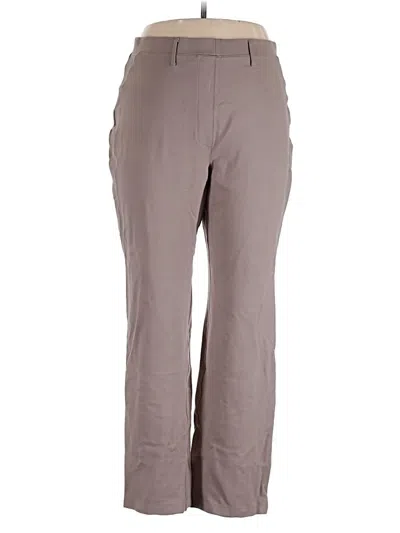 Pre-owned Quince Casual Pants In Gray