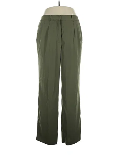 Pre-owned Quince Casual Pants In Green