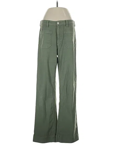 Pre-owned Quince Casual Pants In Green
