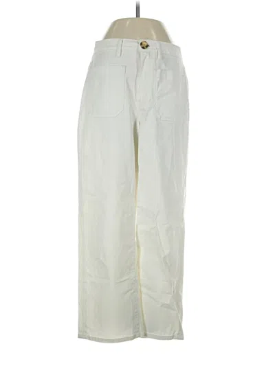 Pre-owned Quince Casual Pants In Ivory