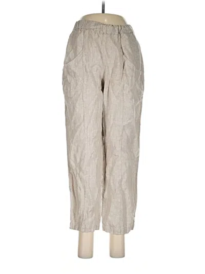 Pre-owned Quince Casual Pants In Silver
