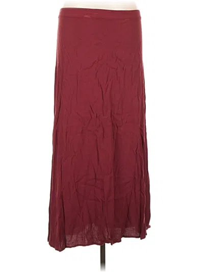 Pre-owned Quince Casual Skirt In Burgundy