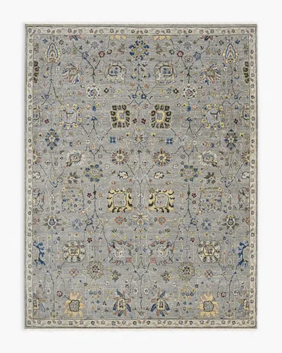 Quince Celine Hand-knotted Wool Rug In Silver | ModeSens