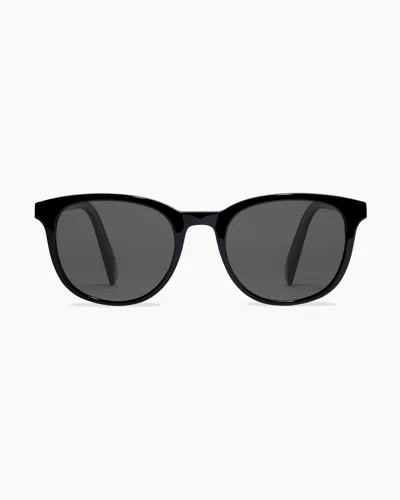 Quince Charlie Polarized Acetate Sunglasses In Black With Grey Lens