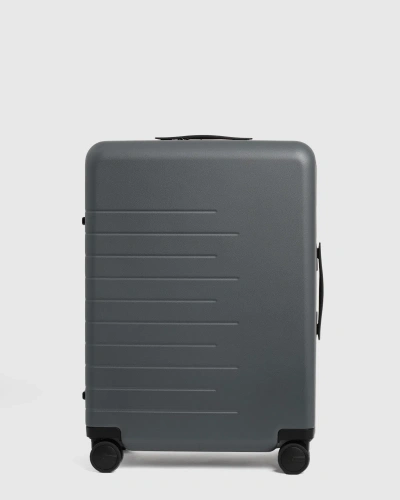 Quince Check-in Hard Shell Suitcase 24" In Grey