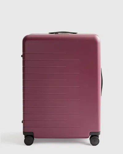 Quince Check-in Hard Shell Suitcase 27" In Wine