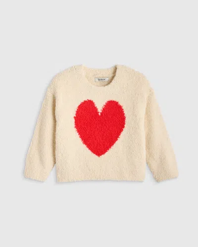 Quince Kids' Cloud Soft Sweater In White