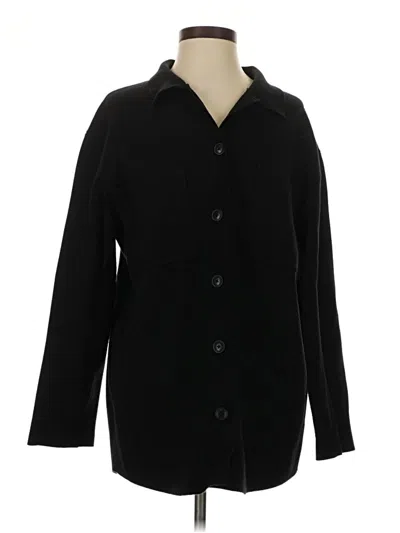 Pre-owned Quince Coat In Black