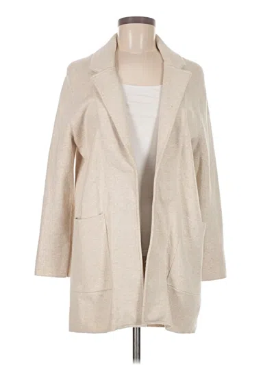 Pre-owned Quince Coat In White