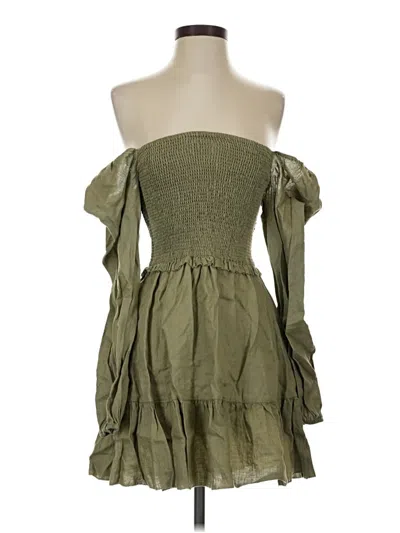 Pre-owned Quince Cocktail Dress In Green
