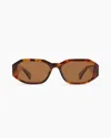 Quince Cora Polarized Acetate Sunglasses In Ginger Tortoise With Brown Lens