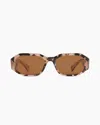 Quince Cora Polarized Acetate Sunglasses In Tan Tortoise With Brown Lens