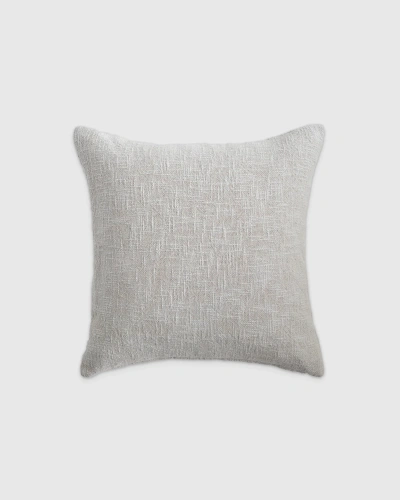 Quince Cotton Slub Pillow Cover In Grey