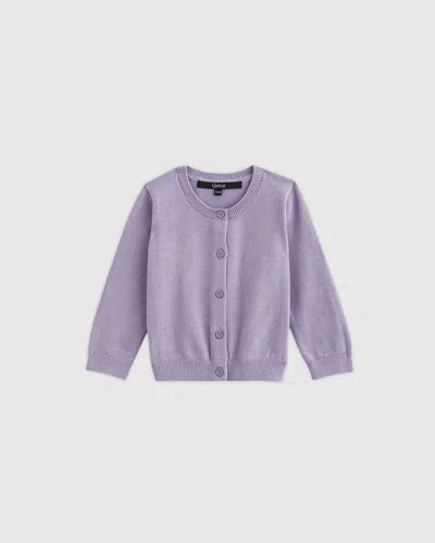 Quince Kids' Crewneck Cardigan Sweater In Multi