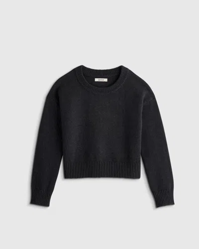 Quince Kids' Crewneck Sweater In Black