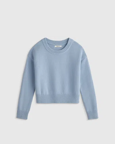 Quince Kids' Crewneck Sweater In Blue