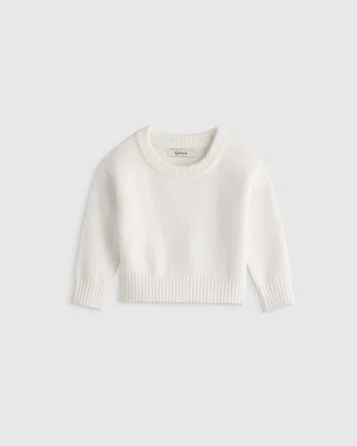 Quince Kids' Crewneck Sweater In Neutral