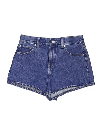 Pre-owned Quince Denim Shorts In Blue