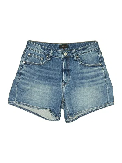 Pre-owned Quince Denim Shorts In Blue