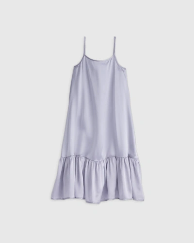 Quince Kids' Dress In Grey Lilac