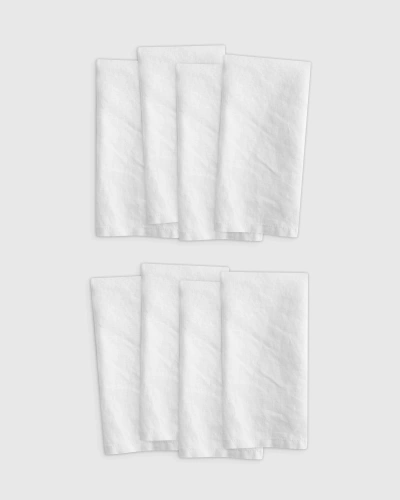 Quince European Linen Napkins In White