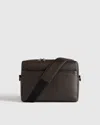 Quince Excursion Italian Leather Messenger Bag In Brown