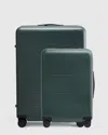Quince Expandable Carry-on & Large Check-in Suitcase Bundle In Green