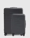 Quince Expandable Carry-on & Medium Check-in Suitcase Bundle In Black