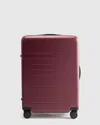 Quince Expandable Medium Check-in Suitcase In Burgundy