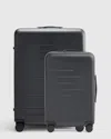 Quince Expandable Small Carry-on & Large Check-in Suitcase Bundle In Black