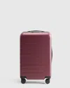 Quince Expandable Small Carry-on Suitcase In Burgundy