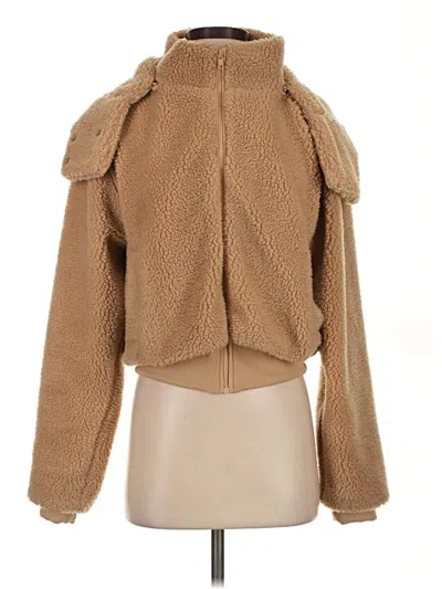 Pre-owned Quince Faux Fur Jacket In Brown