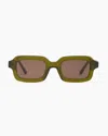 Quince Fiji Polarized Acetate Sunglasses In Moss With Brown Lens